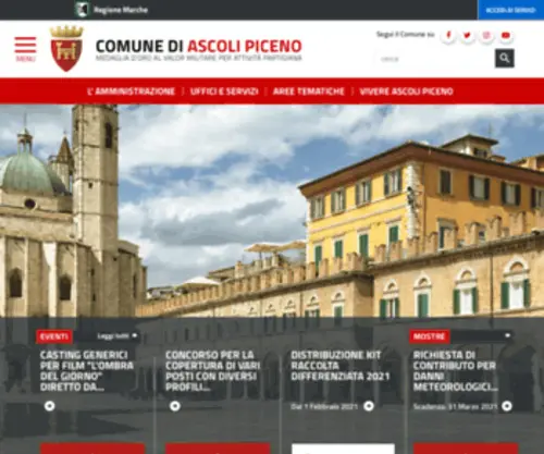Comuneap.gov.it(Comune di Ascoli Piceno) Screenshot