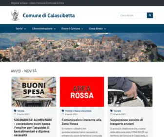 Comunecalascibetta.gov.it(Comune di Calascibetta) Screenshot