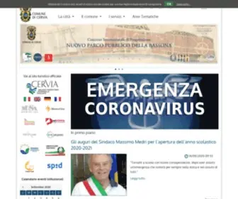 Comunecervia.it(Notizie, informazioni ed eventi a Cervia) Screenshot