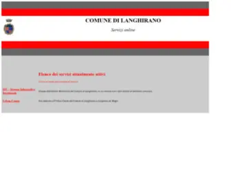 Comunelanghirano.it(Servizi online del Comune di Langhirano) Screenshot