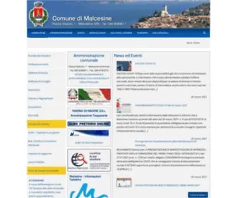 Comunemalcesine.it(Sito Ufficiale del Comune di Malcesine sul Lago di Garda) Screenshot