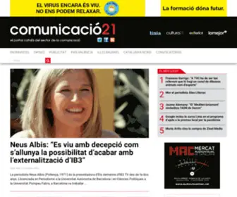 Comunicacio21.cat(Comunicació 21) Screenshot