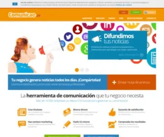 Comunicae.com(Notas de prensa) Screenshot