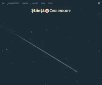 Comunicarestiintifica.ro(Comunicare științifică) Screenshot