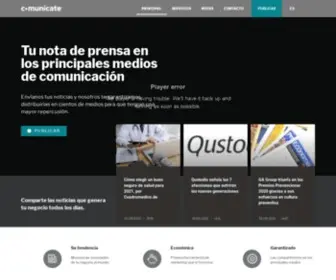 Comunicate.io(A really cool domain parked on Park.io) Screenshot