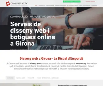 Comunicatek.com(Disseny web a Girona) Screenshot