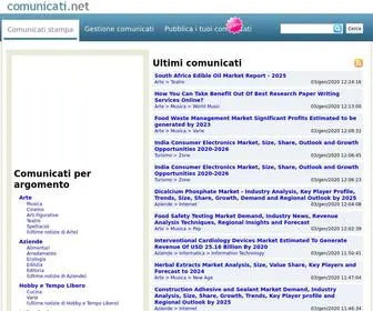 Comunicati.net(Comunicati Stampa pubblicati con una) Screenshot