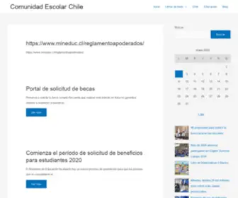 Comunidadescolar.org(Comunidad Escolar Chile) Screenshot