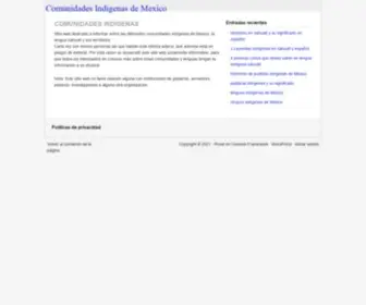 Comunidadesindigenasenmovimiento.mx(COMUNIDADES INDIGENAS) Screenshot