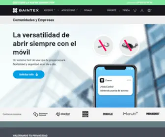 Comunidadesinteligentesdebaintex.com(Control de acceso para empresas) Screenshot