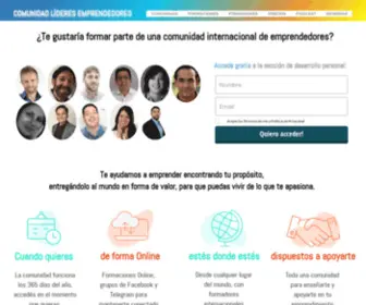 Comunidadlideresemprendedores.com(Principal) Screenshot