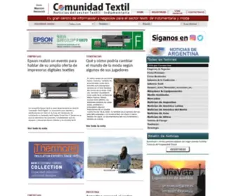 Comunidadtextil.com(Comunidad Textil. Un gran centro de información y negocios para la industria textil e indumentaria) Screenshot