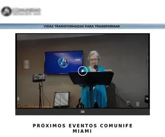 Comunifemiami.org(Iglesia Comunidad Cristiana de Fe Miami) Screenshot