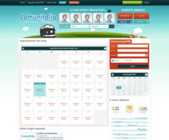 Comunitalia.eu(Il social network turistico dedicato ai luoghi e agli eventi in Italy) Screenshot