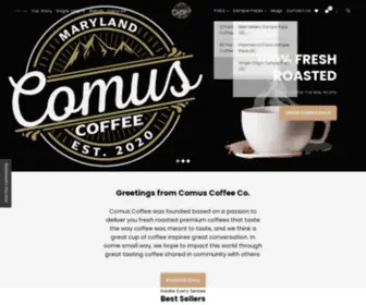 Comuscoffee.com(Comus Coffee Co) Screenshot