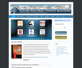 Comusicteachers.net(Colorado State Music Teachers Association) Screenshot