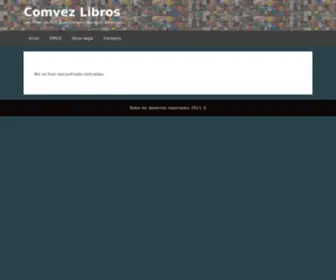 Comvezcol.org(Comvez Libros) Screenshot