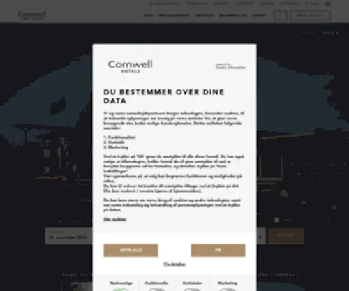 Comwellkogestrand.dk(Hotelophold i Køge) Screenshot