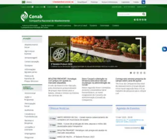 Conab.gov.br(Página inicial) Screenshot