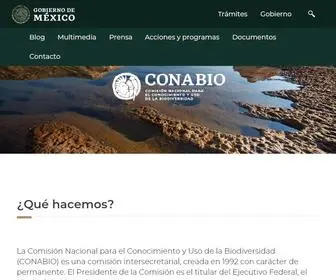 Conabio.gob.mx(ComisiĂłn Nacional para el Conocimiento y Uso de la Biodiversidad) Screenshot