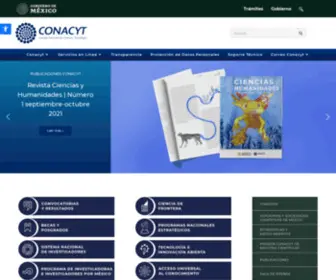 Conacyt.gob.mx(Inicio) Screenshot