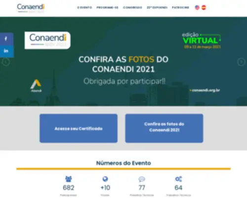 Conaend.org.br(Conaendi&IEV 2021) Screenshot