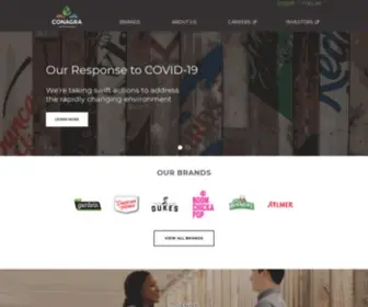 Conagrabrands.ca(Conagra Brands in Canada) Screenshot