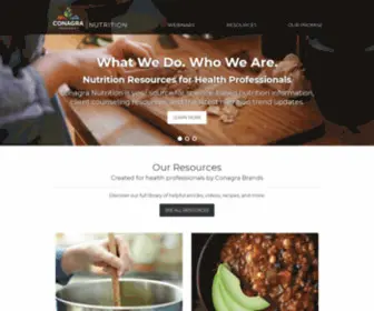 Conagrafoodsscienceinstitute.com(Conagra Nutrition) Screenshot