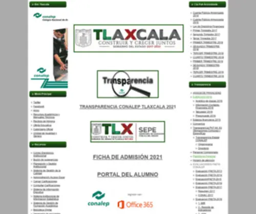 Conalep-Tlaxcala.edu.mx(The Frontpage) Screenshot