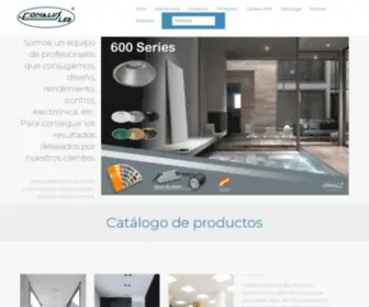 Conalux.es(Iluminación LED profesional) Screenshot