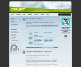 Conamet.org(Collège National des Médecins du Travail (Maroc)) Screenshot