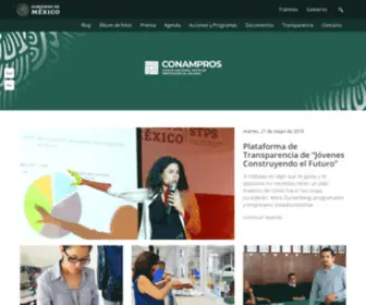 Conampros.gob.mx(Comité Nacional Mixto de Protección al Salario) Screenshot
