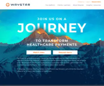 Conance.com(Waystar’s cloud) Screenshot