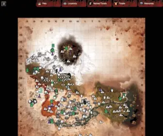 Conanexilesmap.com(Conan Exiles Interactive Map) Screenshot