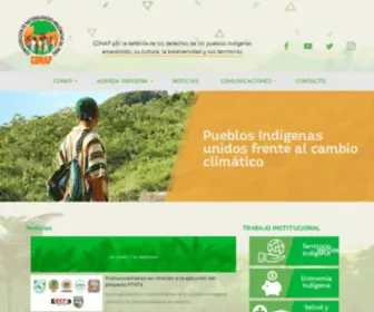 Conap.org.pe(Confederacion de Nacionalidades Amazonicas del Perú) Screenshot