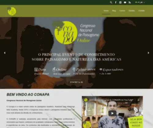 Conapa.com.br(O Maior Congresso de Paisagismo das Américas) Screenshot