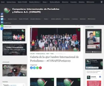 Conape.org(Compañeros Internacionales de Periodistas y Editores A.C) Screenshot