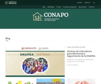 Conapo.gob.mx(Inicio) Screenshot