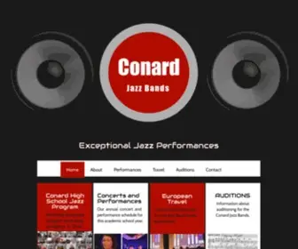 Conardjazzband.com(Conard Jazz Bands) Screenshot