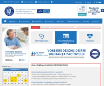 Conas.gov.ro(Autoritatea Nationala de Management al Calitatii in Sanatate) Screenshot