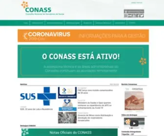 Conass.org.br(Conselho Nacional de Secretários de Saúde) Screenshot