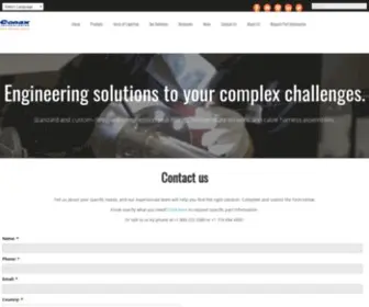 Conaxtechnologies.com(Custom Engineering Solutions) Screenshot