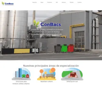 Conbacs.com.ar(Especialistas en industrias y ciudades limpias) Screenshot