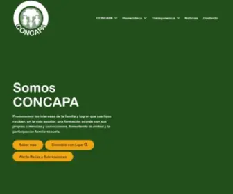 Concapa.org(La Confederación Católica Nacional de Padres de Familia y Padres de Alumnos (CONCAPA)) Screenshot
