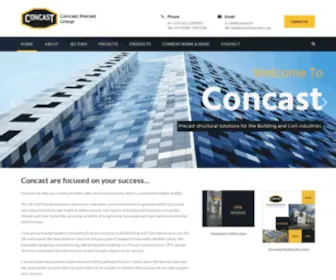 Concast.ie(Precast Solutions) Screenshot