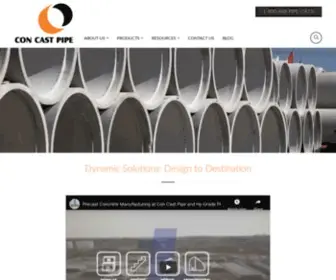 Concastpipe.com(Con Cast Pipe) Screenshot
