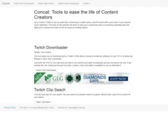 Concat.org(Tools for Content Creators) Screenshot