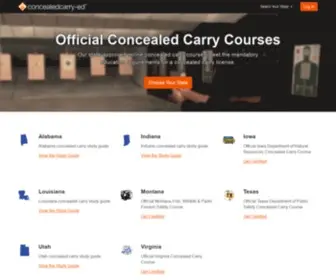 Concealedcarry-ED.com(Online Concealed Carry Course) Screenshot