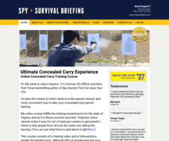 Concealedcarryacademy.com(Spy Escape & Evasion) Screenshot