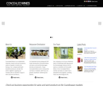Concealedwines.com(Unique wines from Great producers) Screenshot